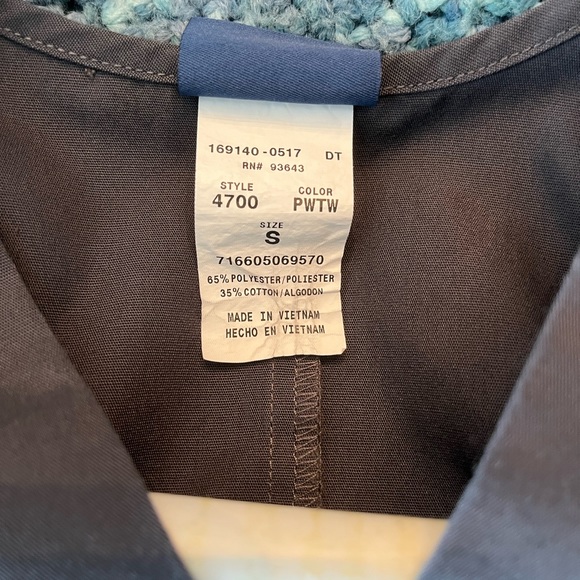 Cherokee Workwear Scrubs Charcoal Gray Small Petite - Picture 5 of 9